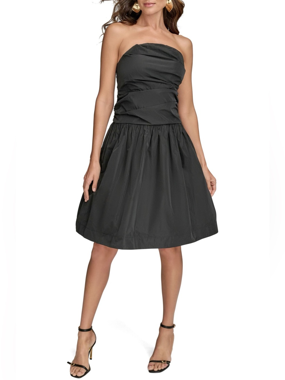 Donna Karan Strapless Mini Dress Size 8 Black